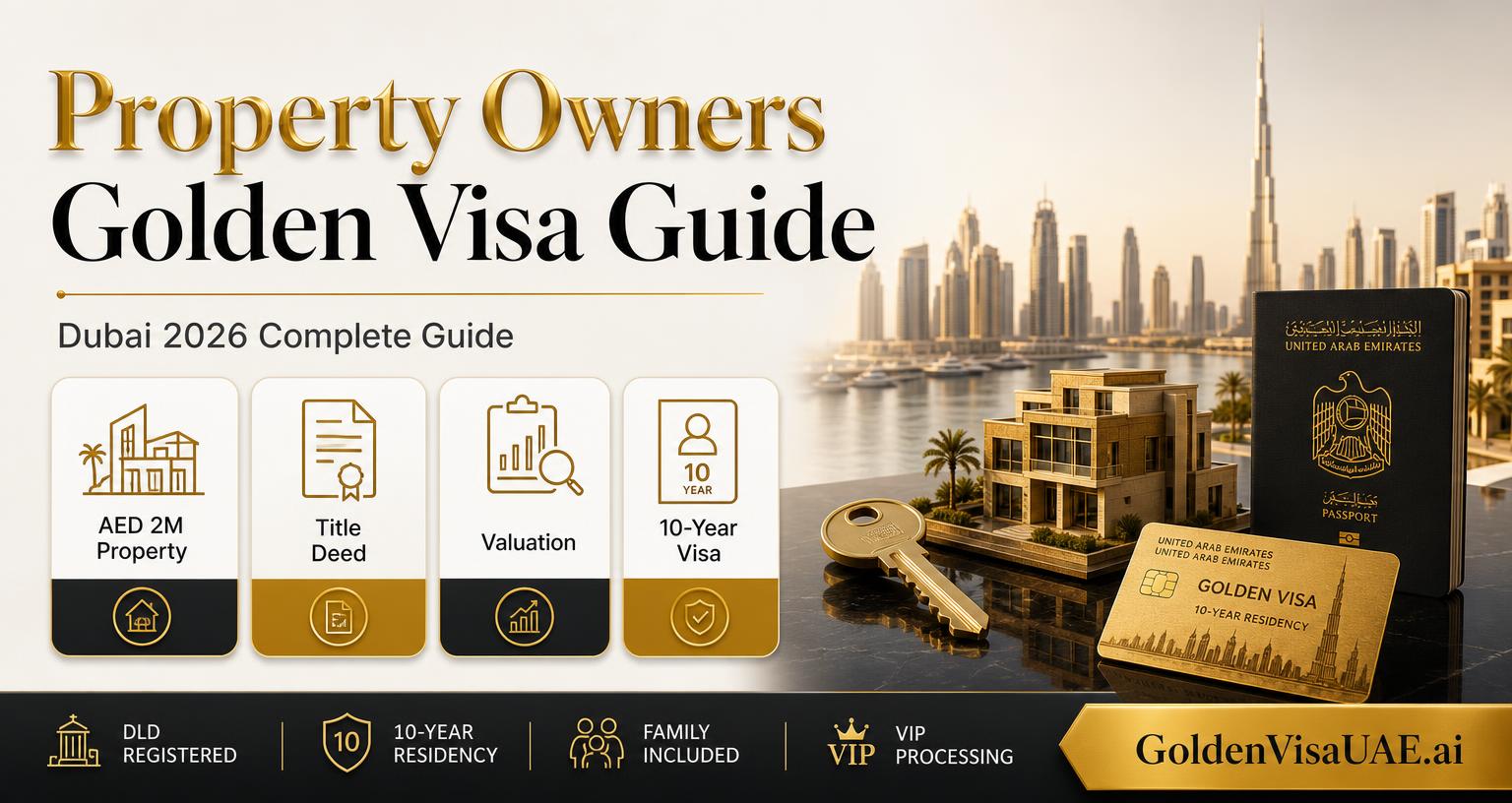 Dubai Golden Visa for property owners: the 2026 complete guide